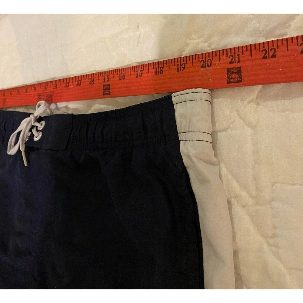 Nike Men’s Navy‎ XL Swimsuit Trunks Side Pockets with Tie Waist Pool Lake